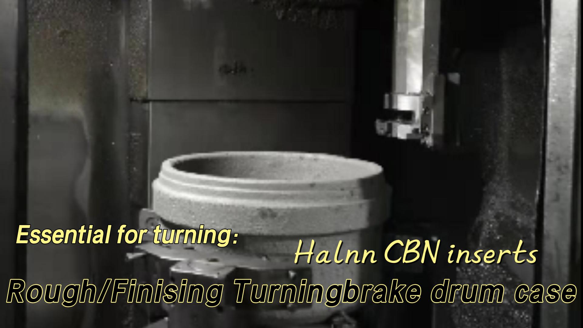 Tornitura di dischi freno con utensili CBN Video (五) - Esempio di lavorazione del tamburo del freno