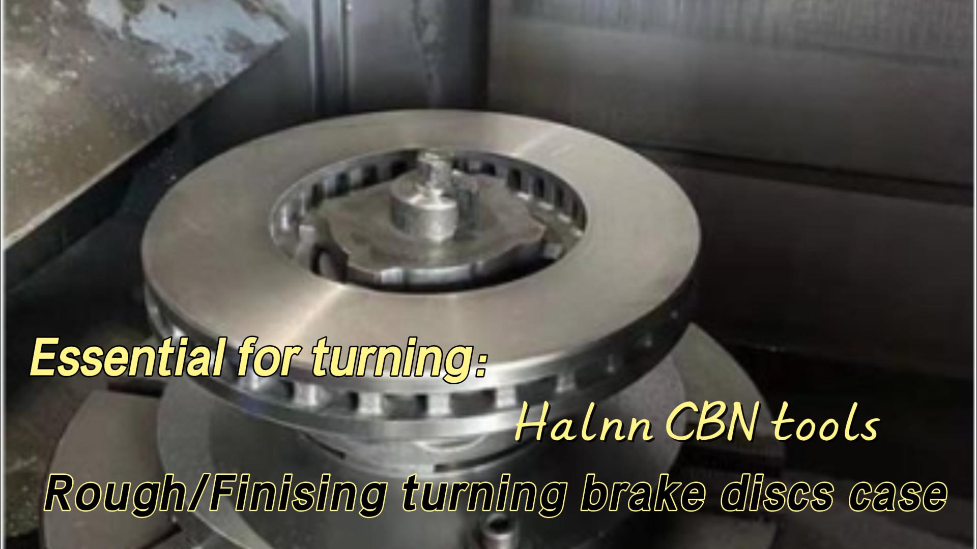 Токарная обработка тормозных дисков с помощью инструмента CBN Видео (四)